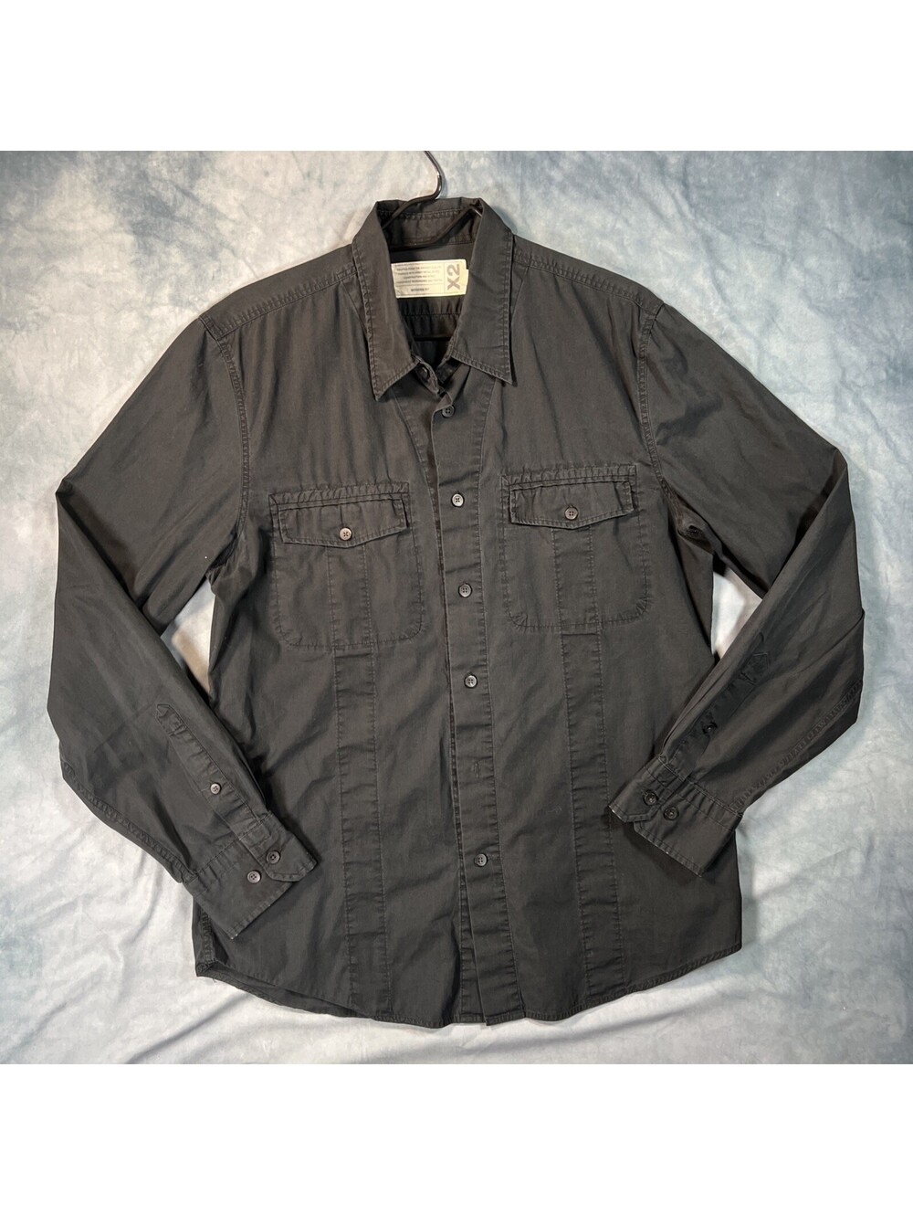 X2 Modern Fit Black Long Sleeve Shirt - 1186-2E